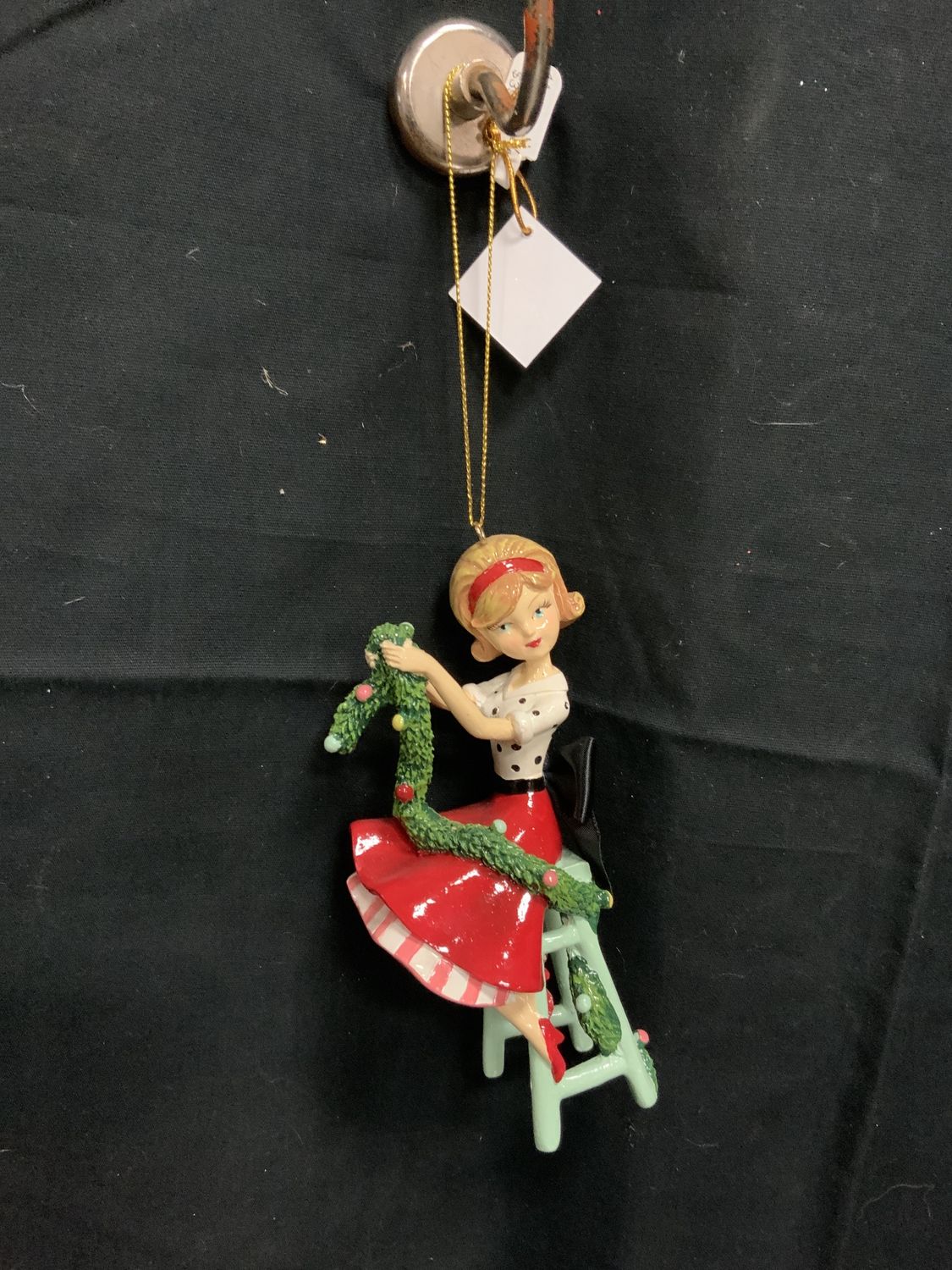 Ornament, Vintage Girl 4 Asst
