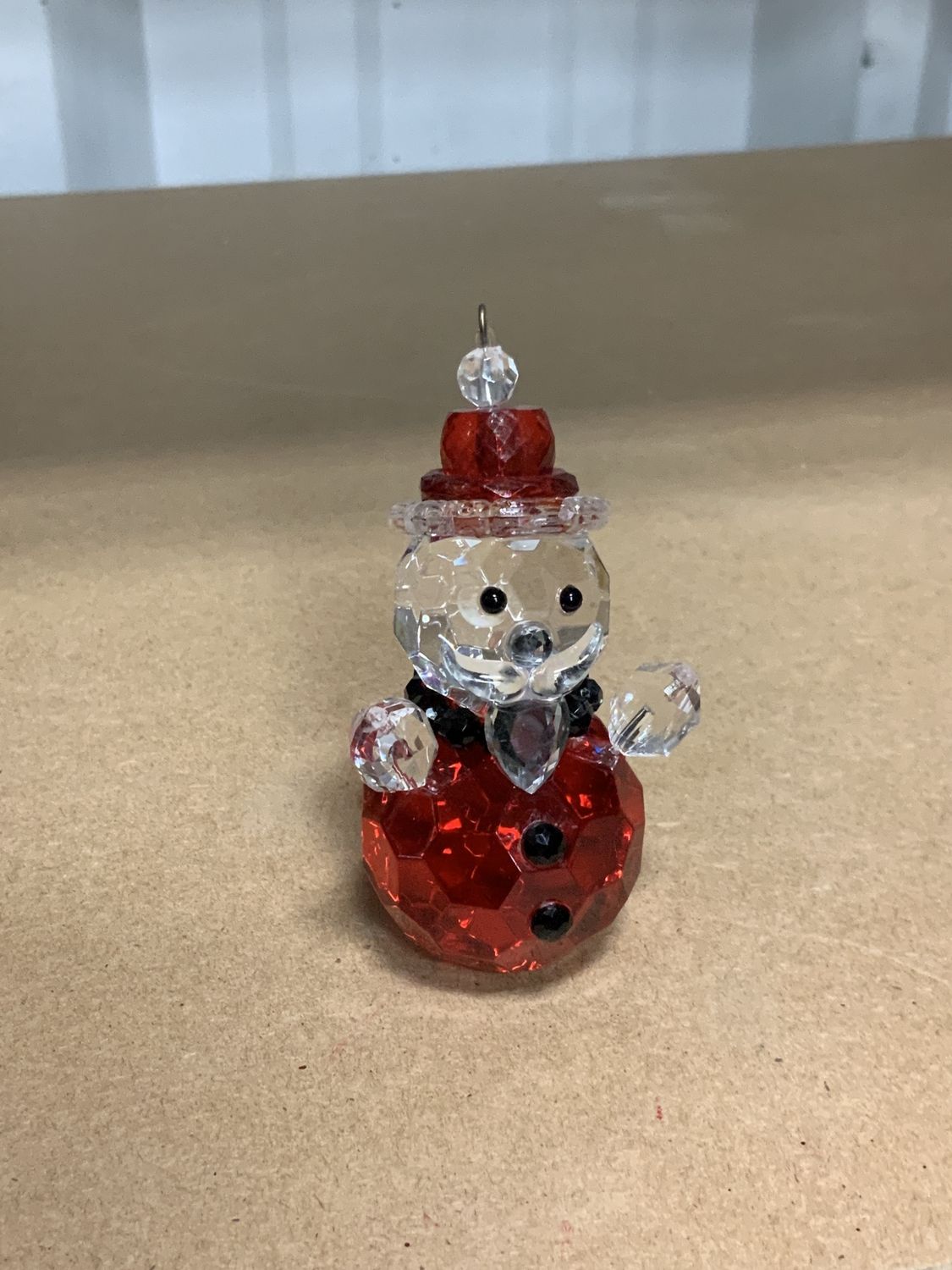 Ornament, Santa Red Hat/Body 3" acrylic