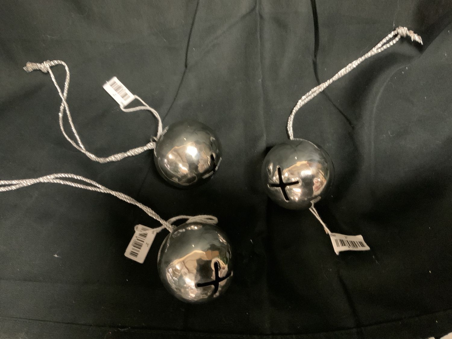 Ornament, Silver Bell 2"
