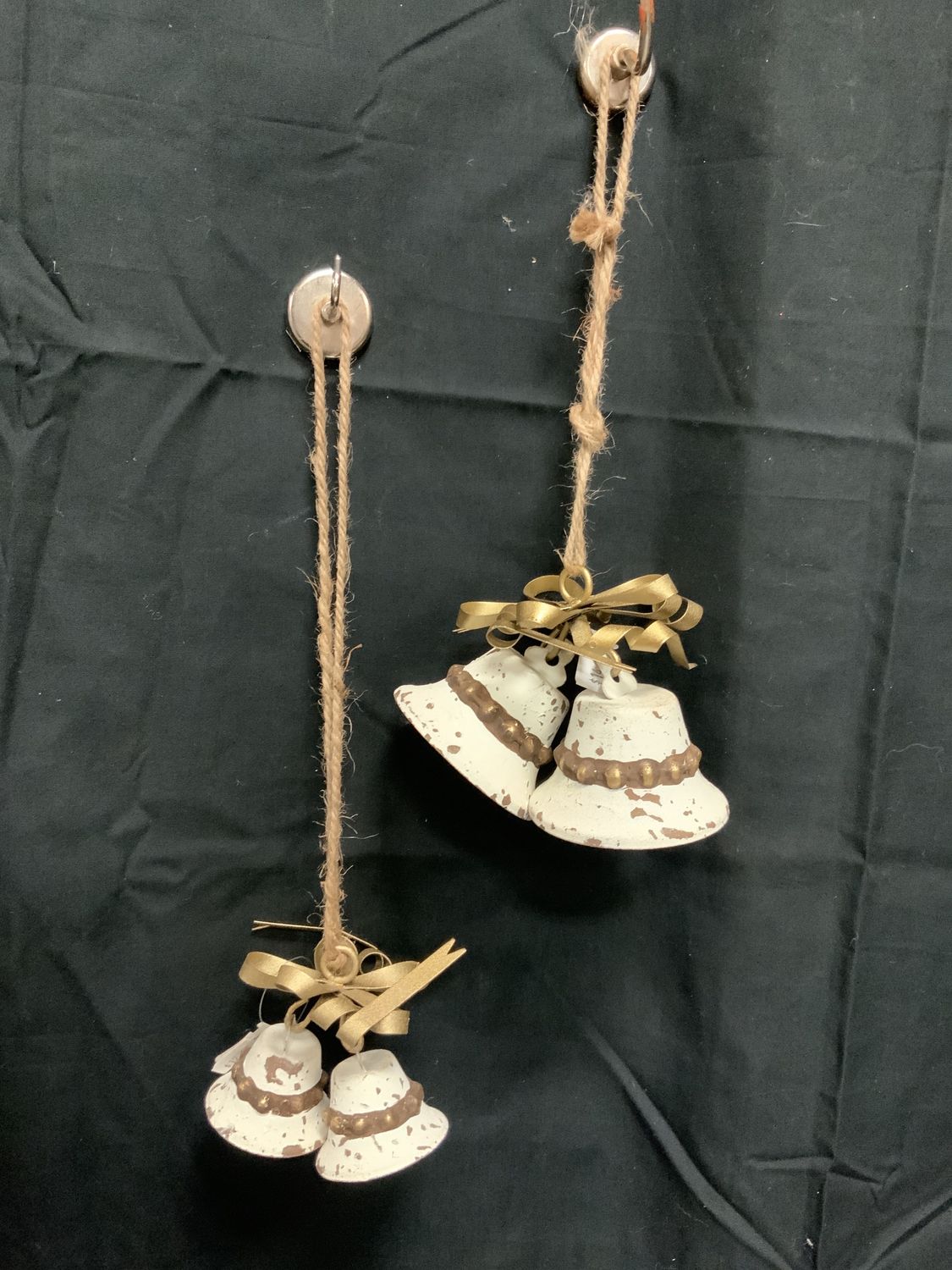Ornament, Metal Bell R/GR/Wh