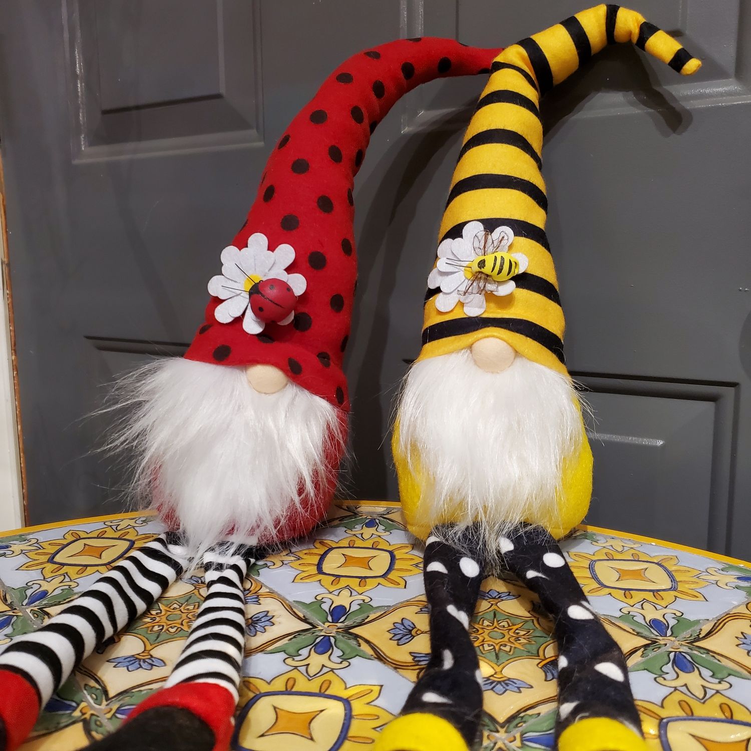 Gnome, Lady Bug/Bee 17"