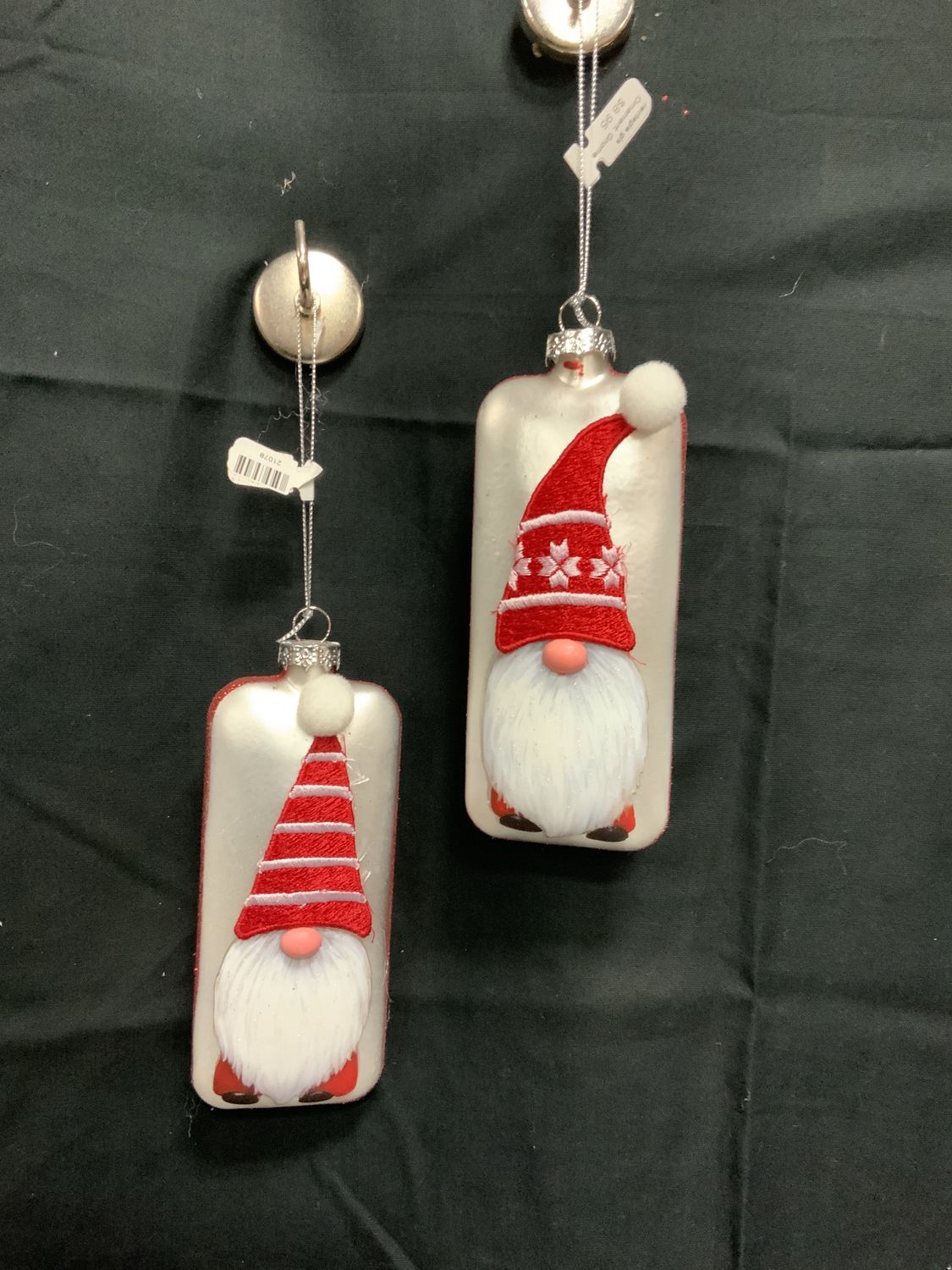 Ornament, Gnome rectagle gls