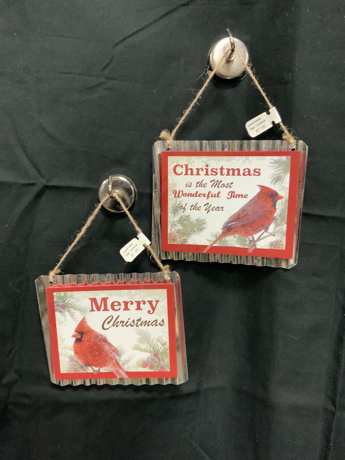 Sign, Cardinal wood/metal