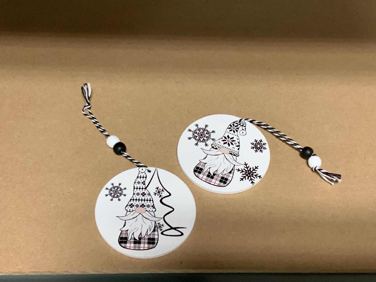 Ornament, Danish Gnome blk/wht