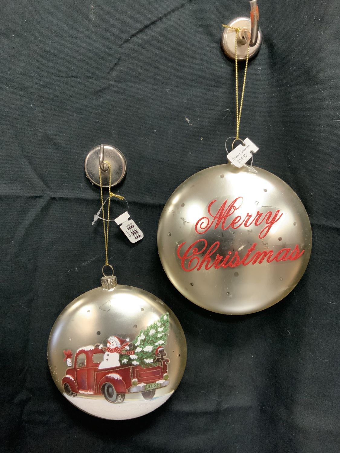 Ornament, Snowman Red Truck