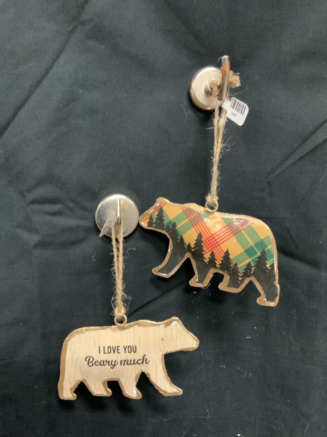 Ornament, Puffy Bear Metal 2.5" metal