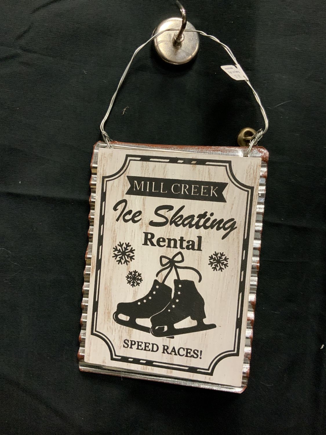 Sign, Ice Skating wood/metal