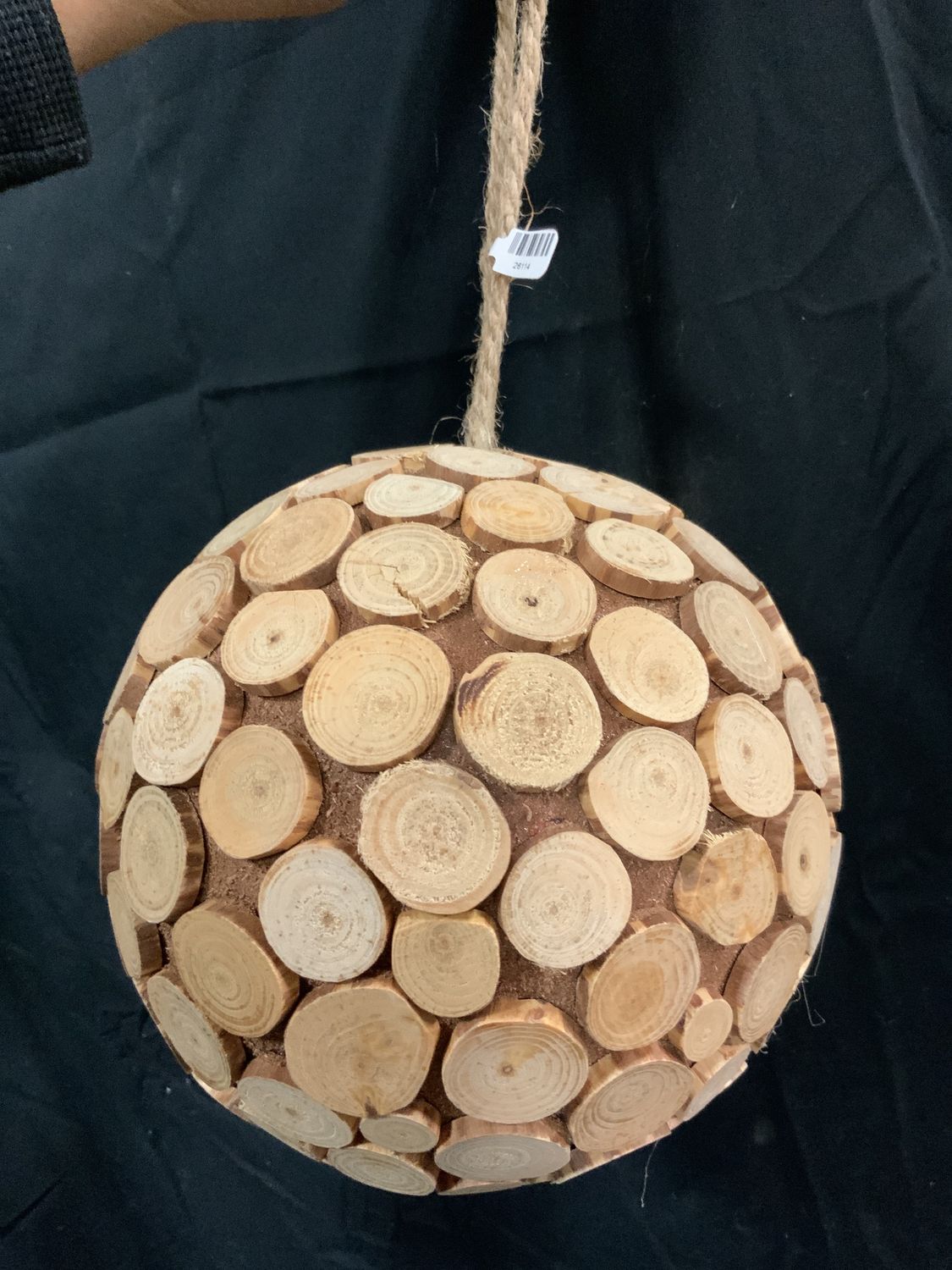 Ornament, 8" Pine Chip wood slice