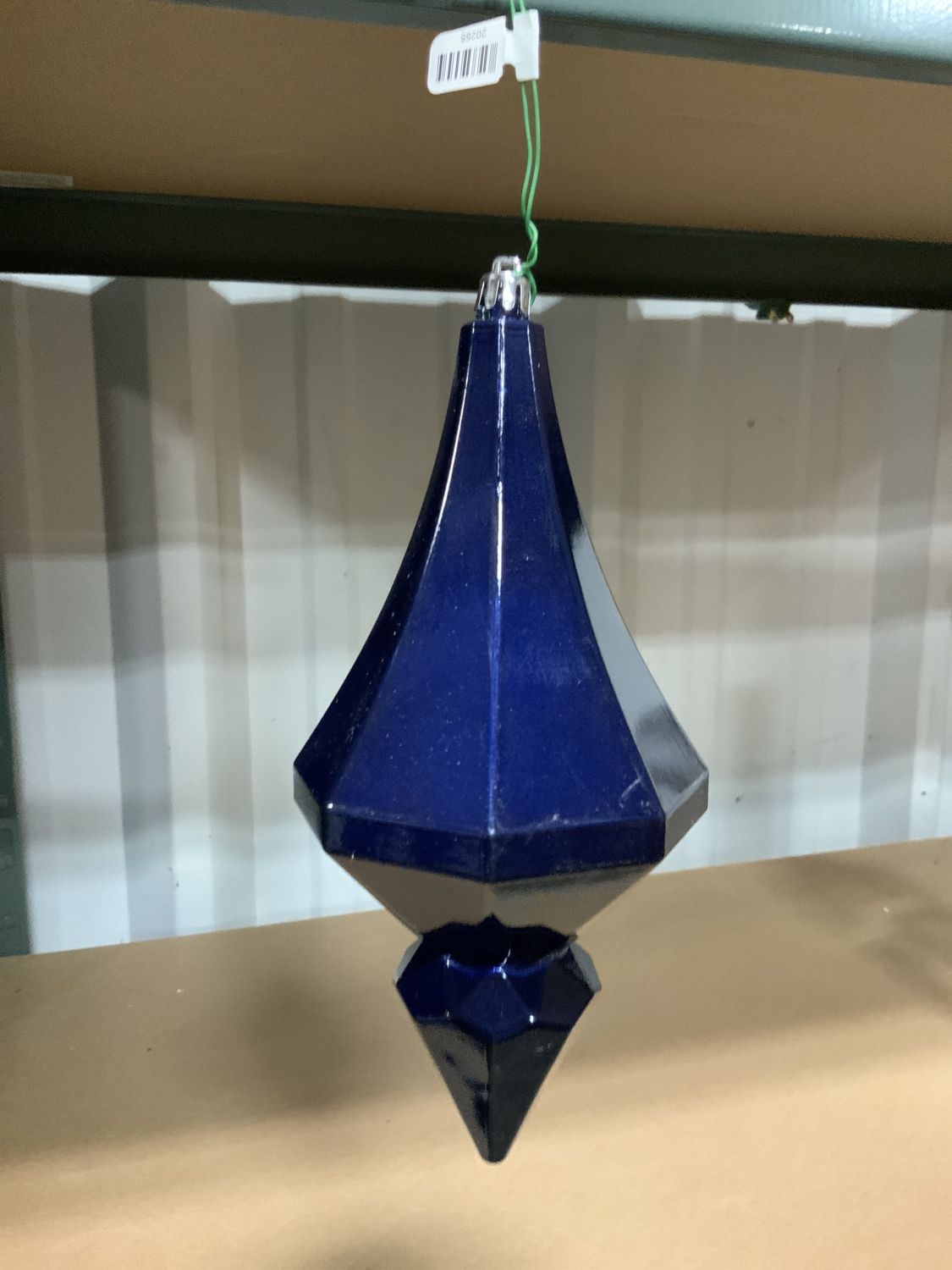 Ornament, Blue Diamond 8" Cobalt Bl