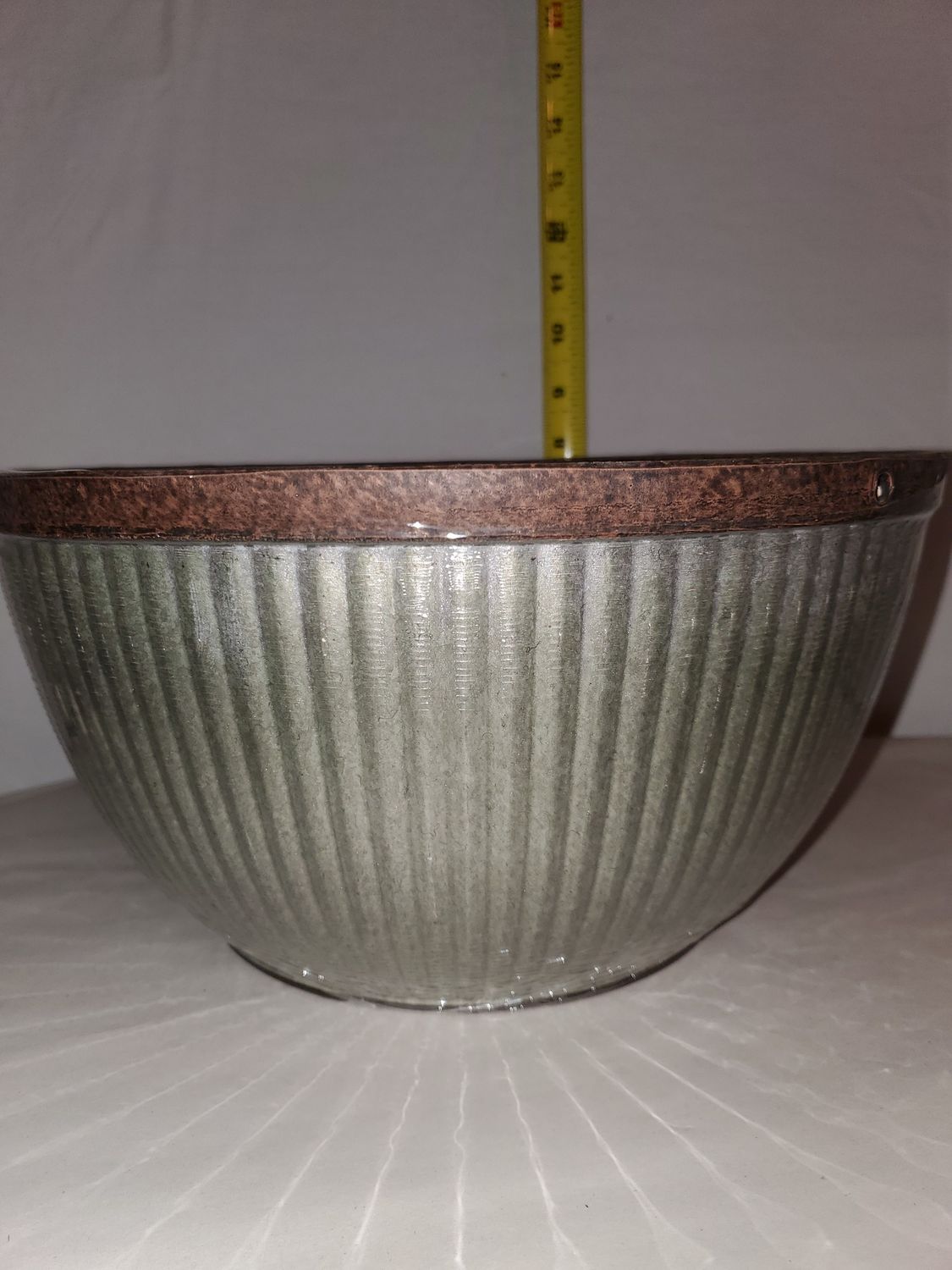 Hanging Basket, 12" Galvanized Look