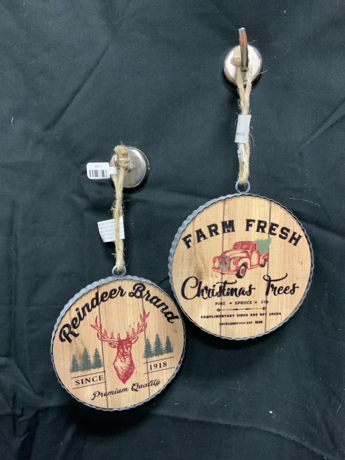 Ornament, Reindeer/Farm Wood asst