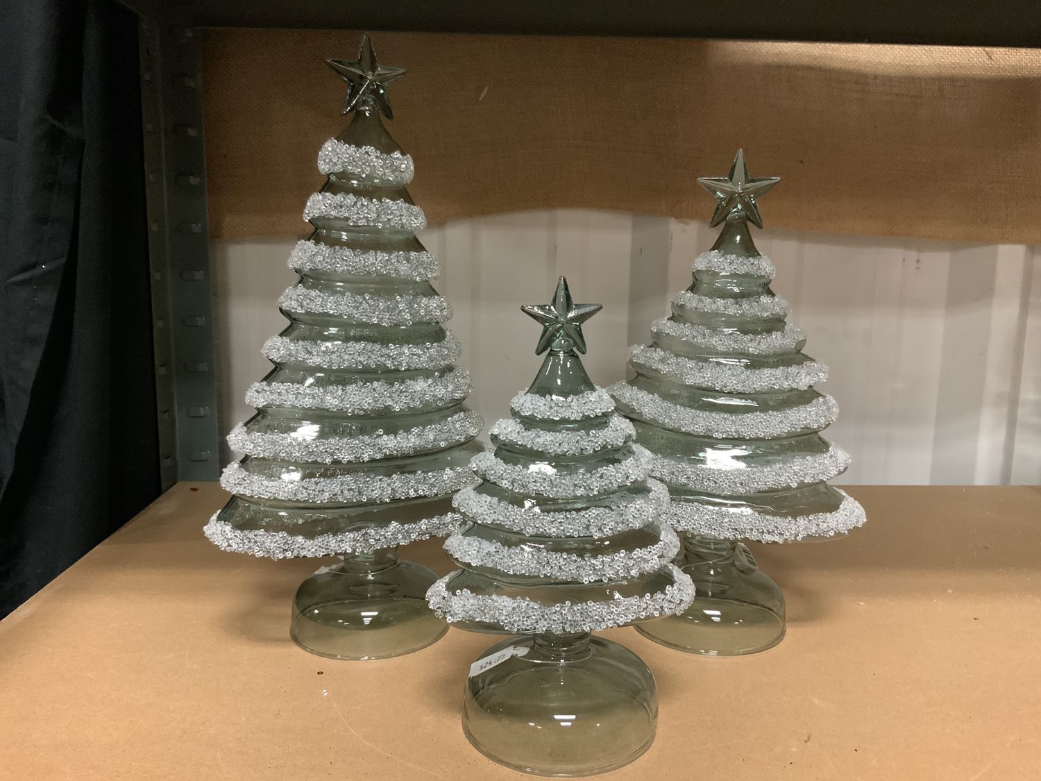 Tree, Sage Iced Layers 3 sz glass