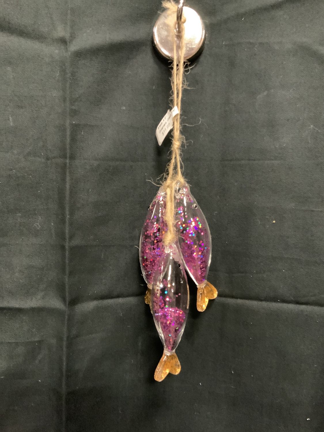 Ornament, Glass Fish Cluster 6 asst. 4.5"