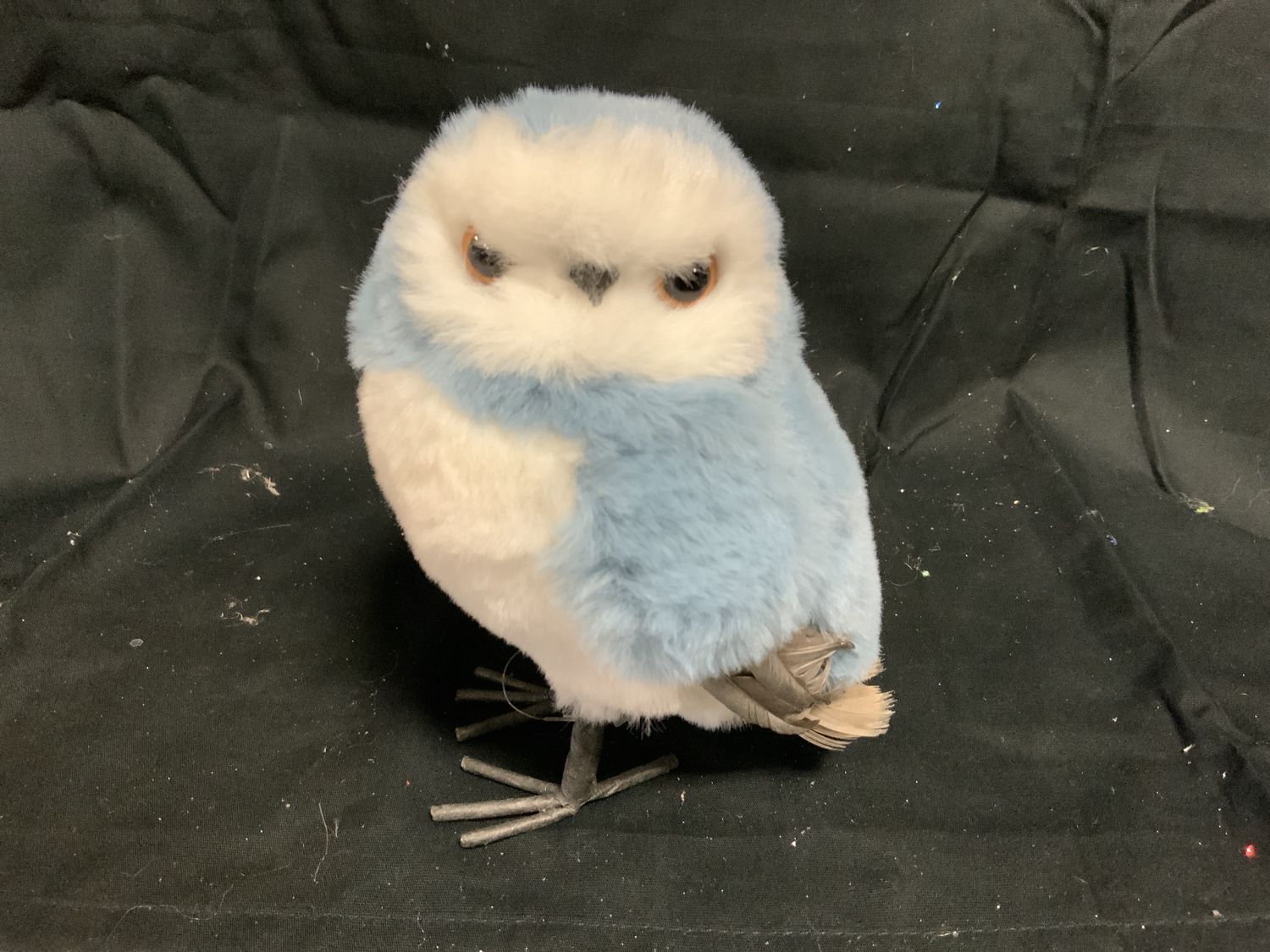 Owl, Blue/White Standing 6" Standing