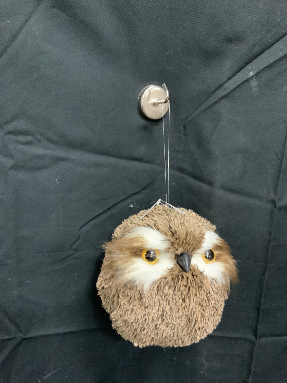 Ornament, Owl 5" Faux Fur