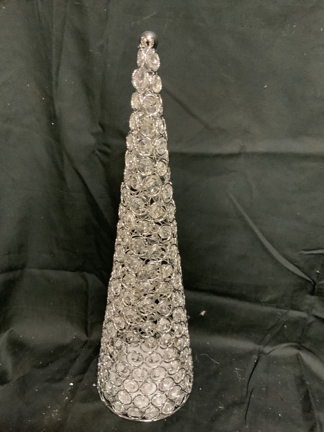 Cone Tree, Opulent Jewel 18" silver