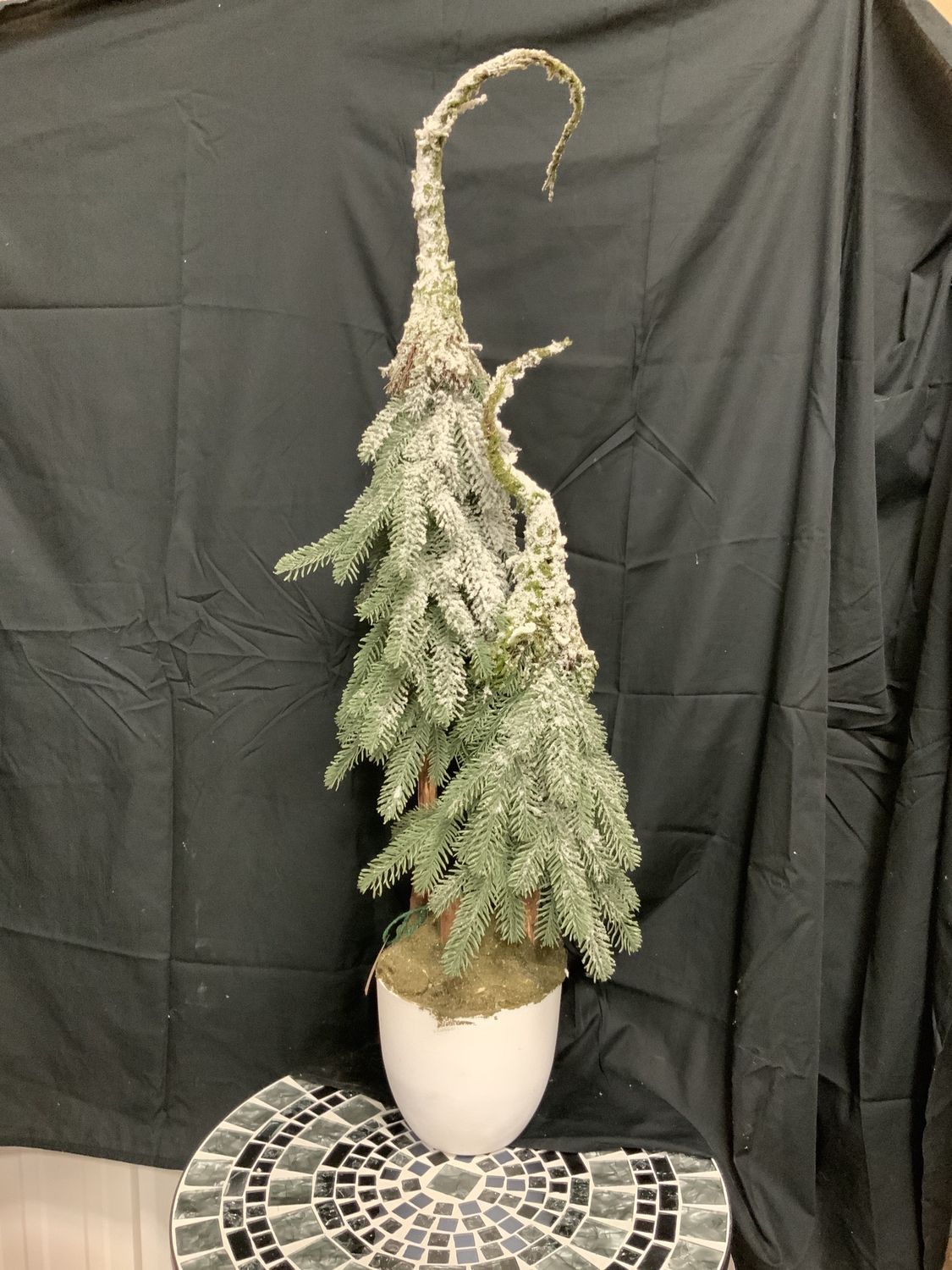 Tree, Flocked Downswept 52" 2whotree