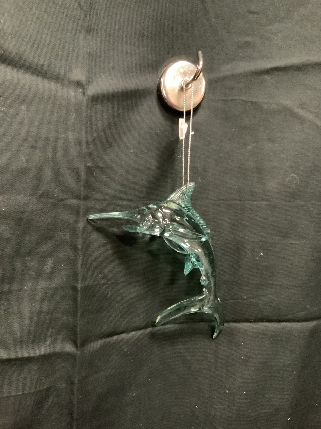 Ornament, Dolphin/Swordfish aqua