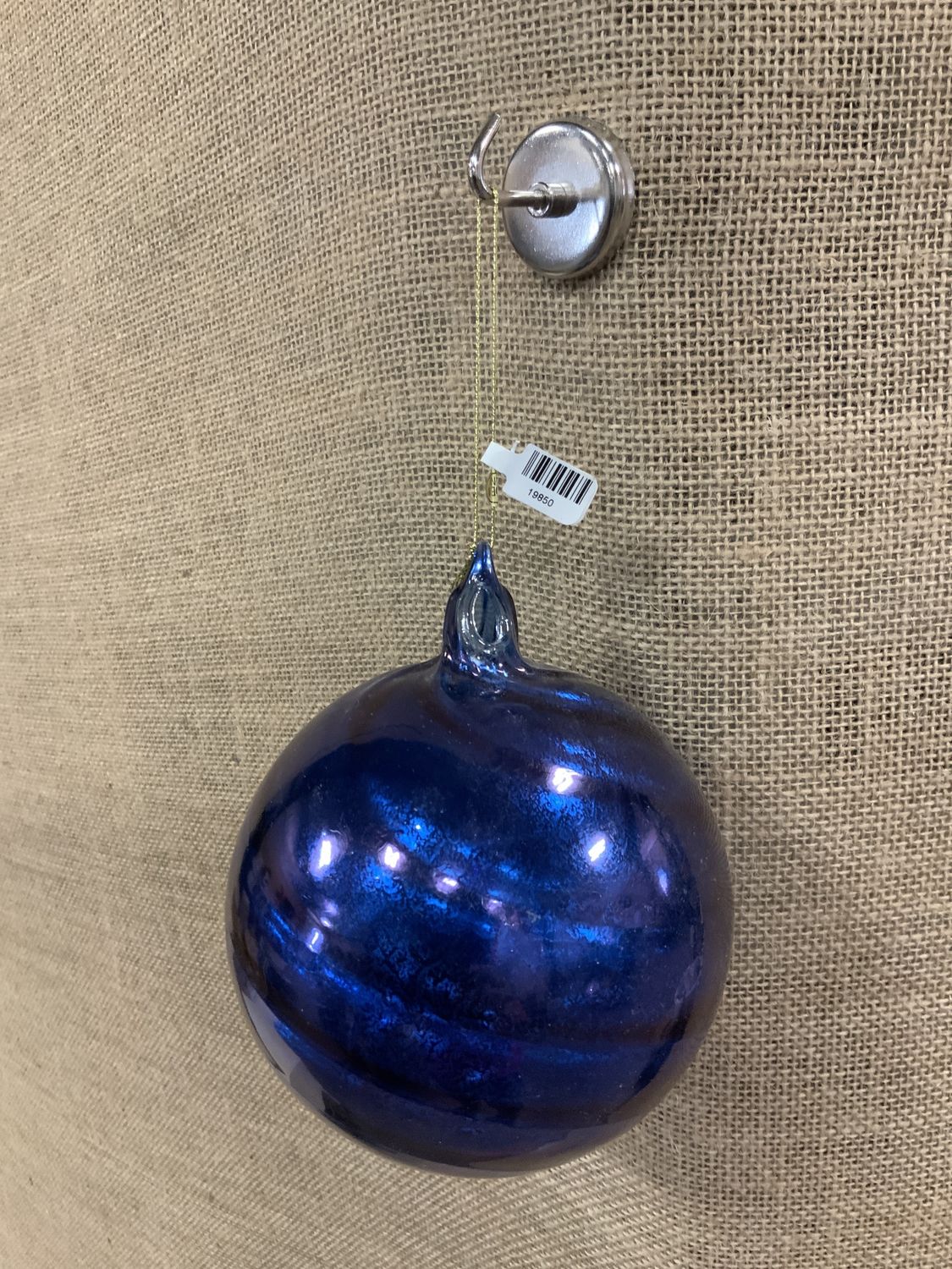 Ornament, 120MM Heavy MidnBlue gls