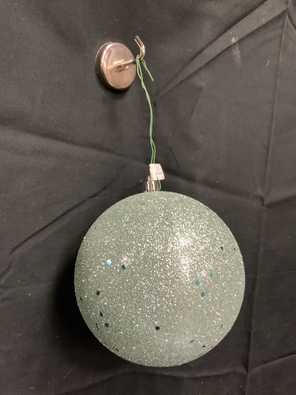 Ornament, Frosty Mint Sequin 4.75"