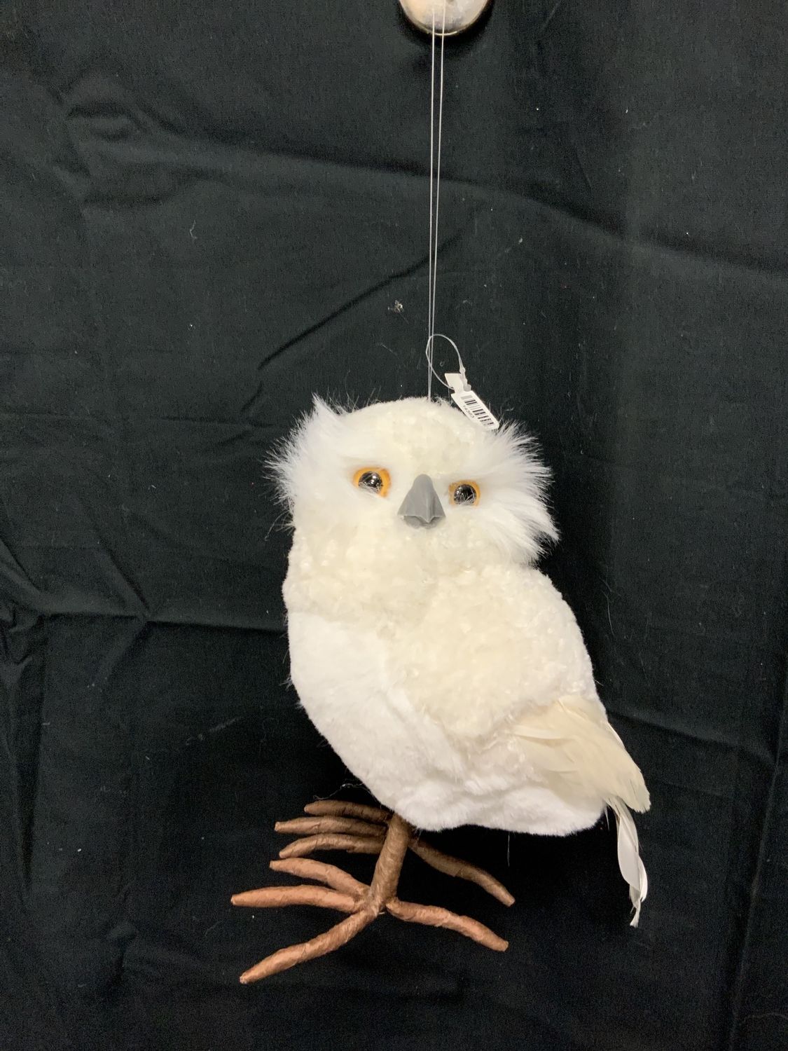 Ornament, Snow Harvest Owl 8"Ivory