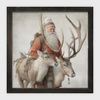 Picture, Old World Santa w/ Reindeer