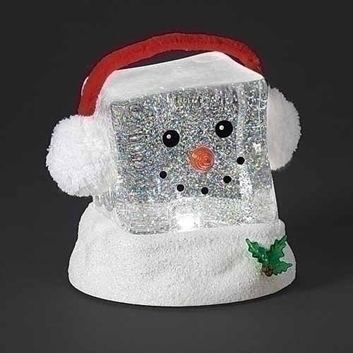 Snow Globe, Ice Cube/Earmuffs 6&quot; acrylic