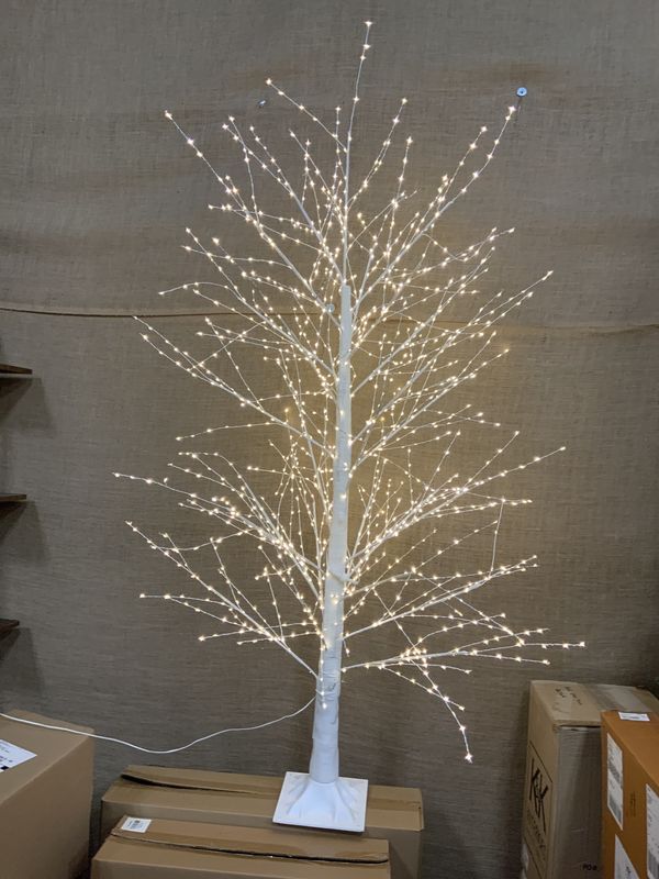 LED Twig Tree, 1300lt WW 6&#39; white