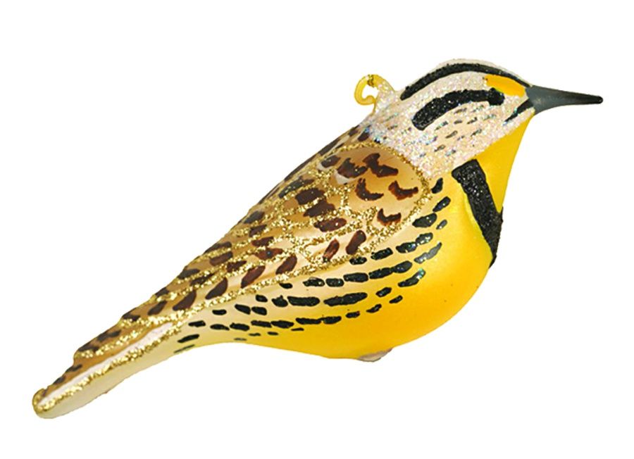 Ornament, Glass Meadowlark