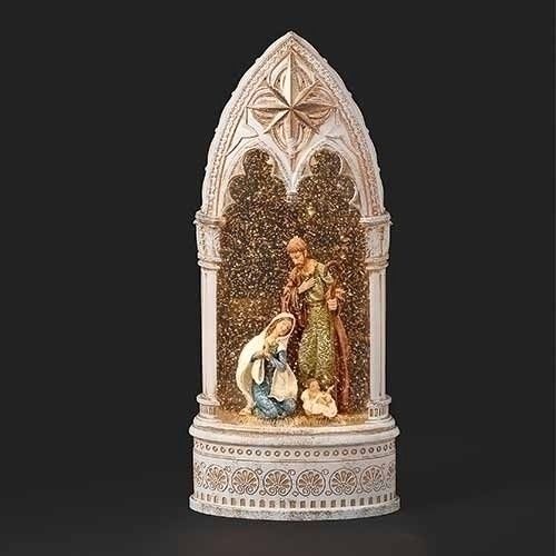 Snow Globe, Holy Family Church 12" w/cord