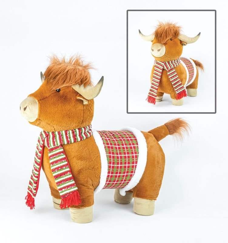 Stool, LG Highland Cow Standing 26"x25"