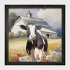 Picture, Cows in Flowers
