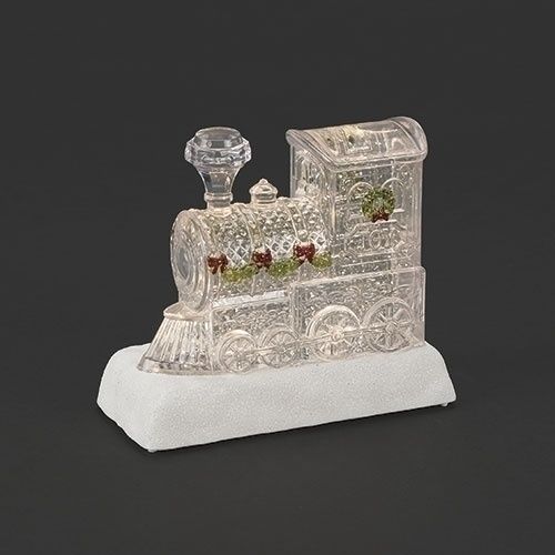 Snow Globe, Train 6" Swirl Lighted w/Cord