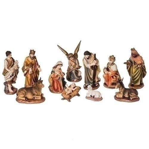 NATIVITY,6&quot;H 11 PC SET COLOR 6&quot; 11pc SET
