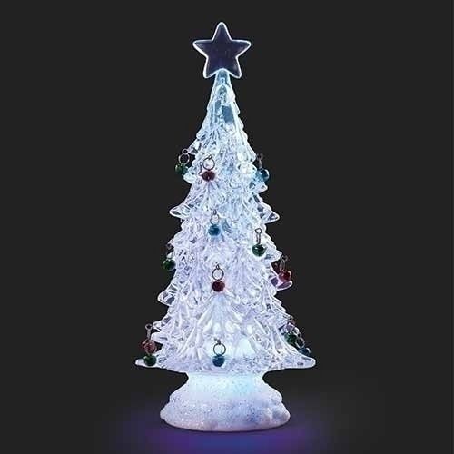 LED Tree, 12" W/Bells Tri-Color B/O