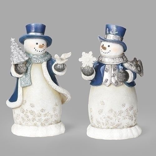 Snowman, Navy/White Sparkle 7.7"