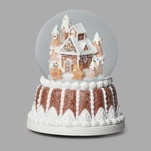 Snow Globe, Gingerbread House 5.5"