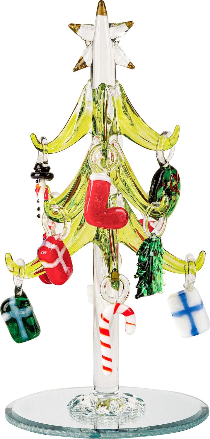 Tree, Glass Xmas Themed Ornament Clear