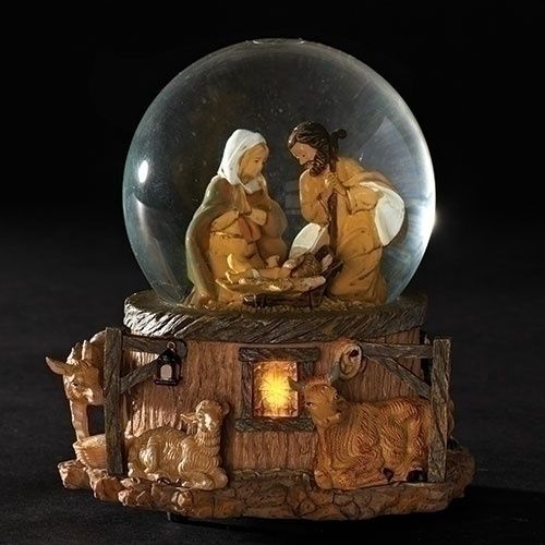 HOLY FAMILY, 5.7&quot;H MUSICAL LED 5&quot; LED MUSIC