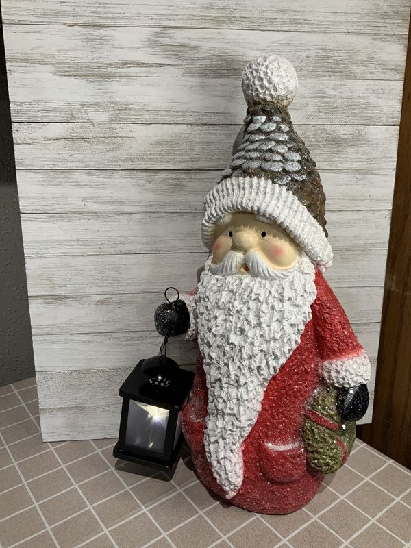 Santa, LED Door Greeter w/Lantern 19&quot;