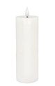 Candle, Med White Realistic LED Pillar 7&quot; B/O