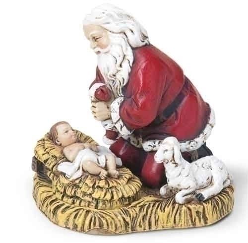 Ornament, Kneeling Santa 2.75"