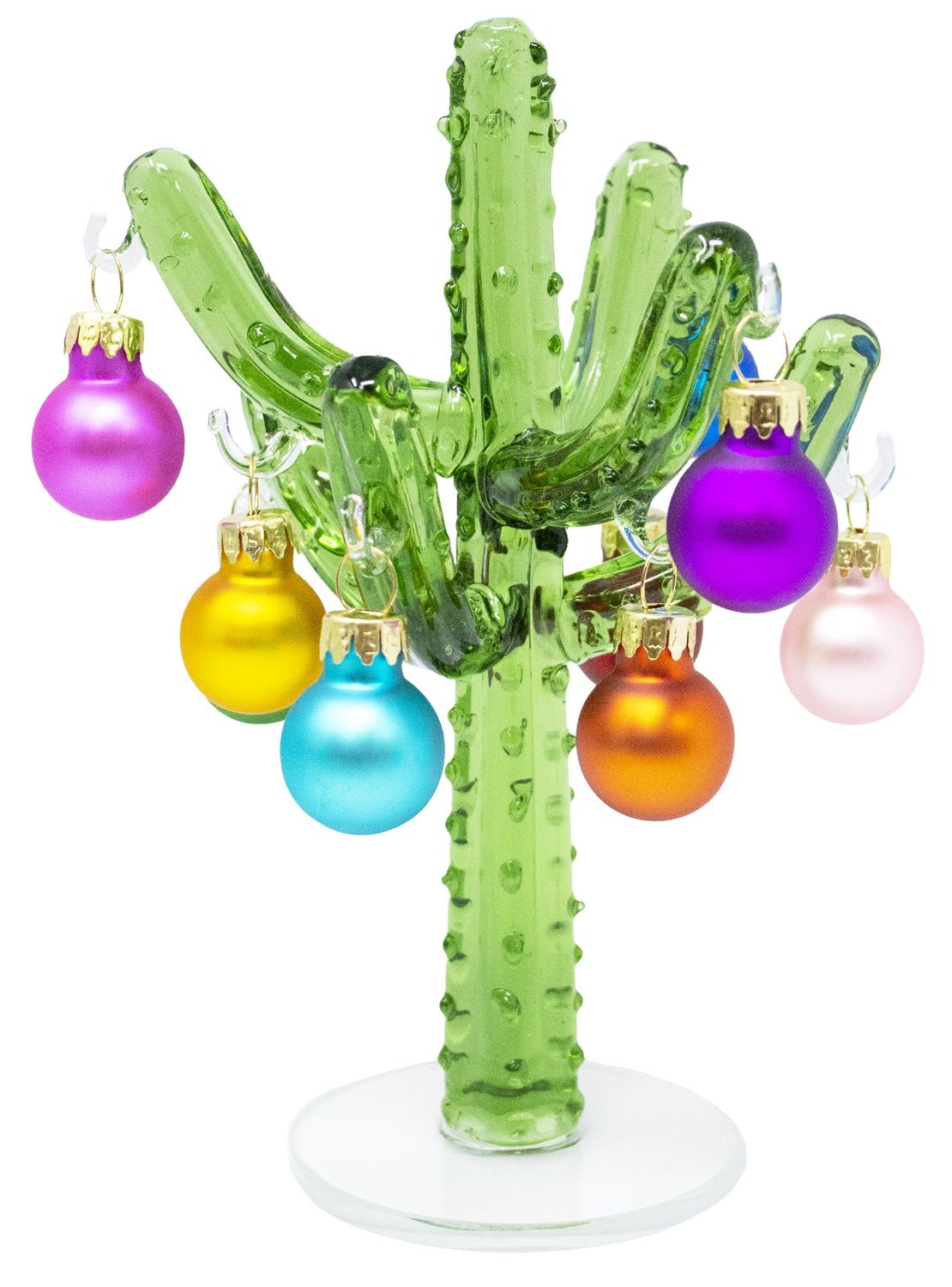 Tree, Green Cactus w/Ornaments