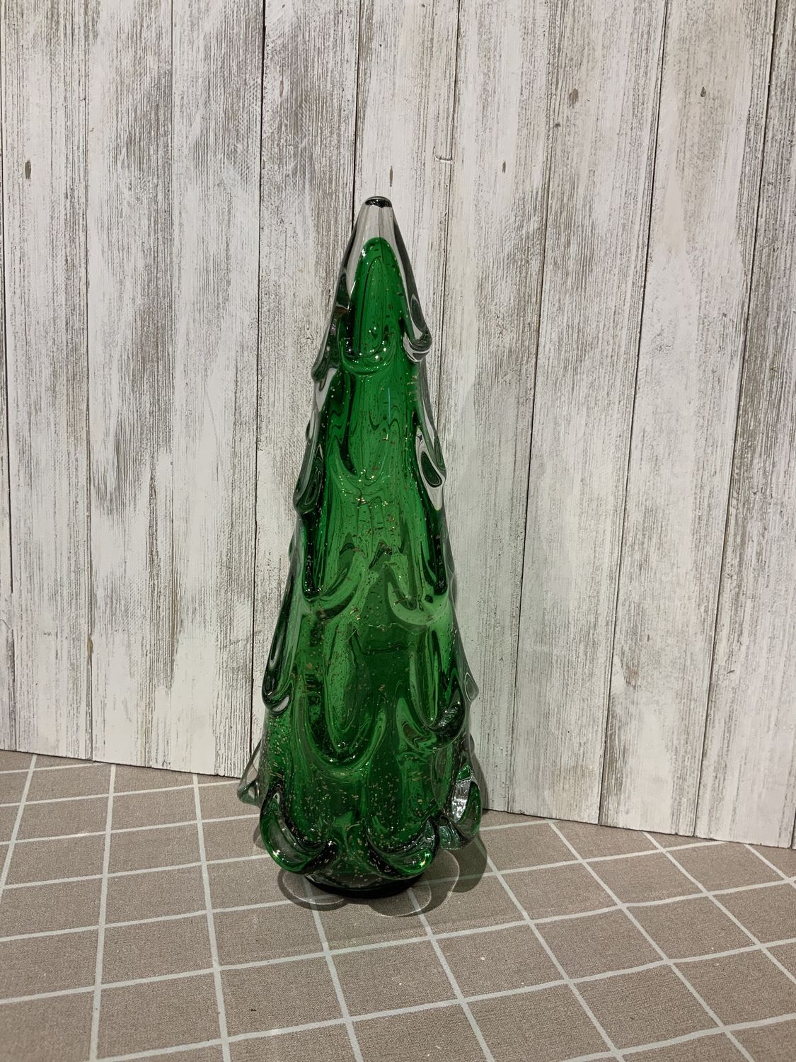 Tree, Glass LED Xmas 12.5"