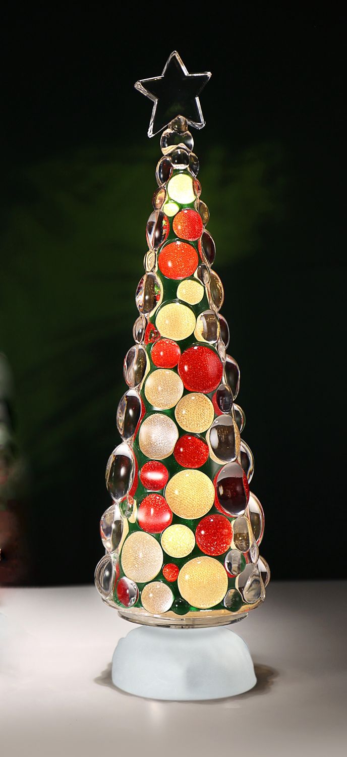 Tree, LED Red/Green Bubble Acrylic
