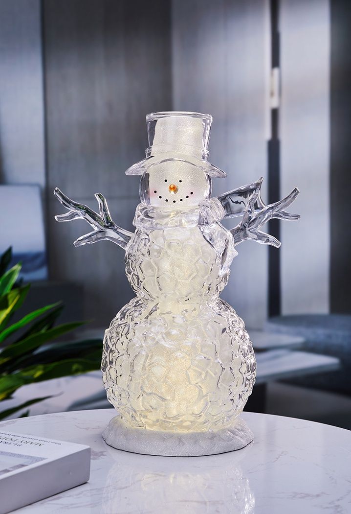 Snowman, Acrylic Clear Hat 14&quot;