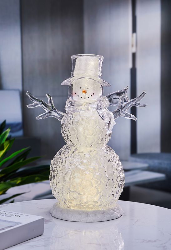 Snowman, Acrylic Clear Hat 14&quot;