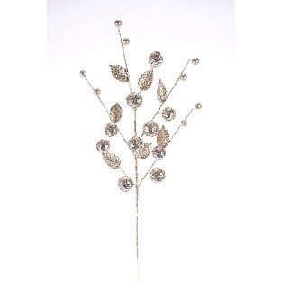 SPRAY,GLT SEQUIN BALL 30"ROSE GOLD