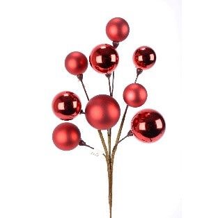 SPRAY, MIXED PLASTIC BALL 17"RED