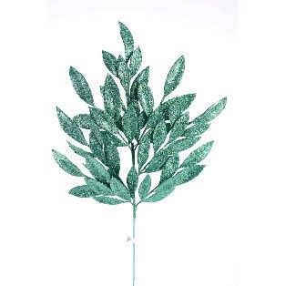 SPRAY, BAYLEAF GLT 23"PEACOCK GREEN